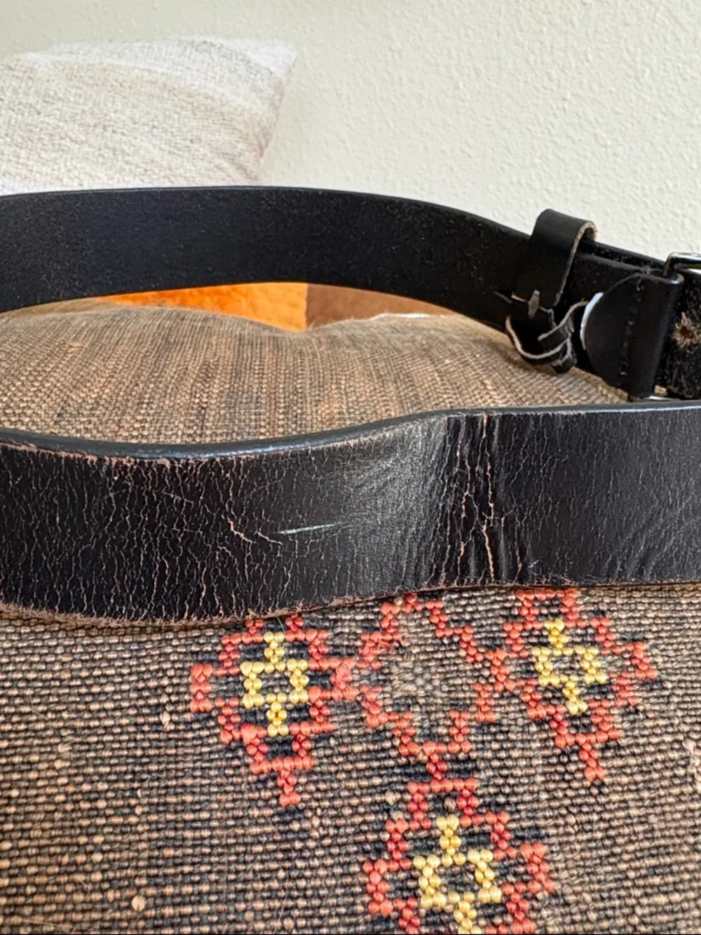 Vintage Phat Farm New York Metal Buckle Leather Belt